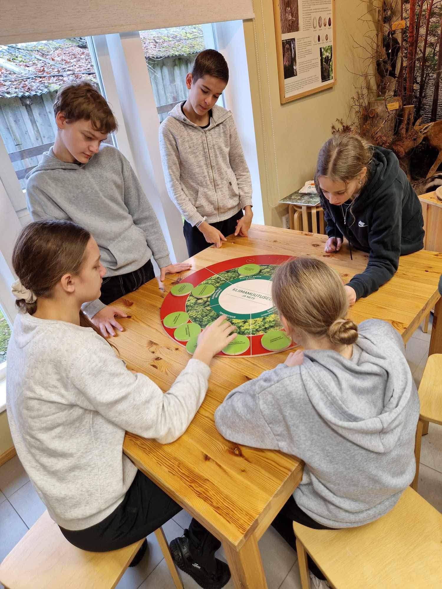 Võib olla pilt järgmisest: 5 inimest, õppivad inimesed ja laud